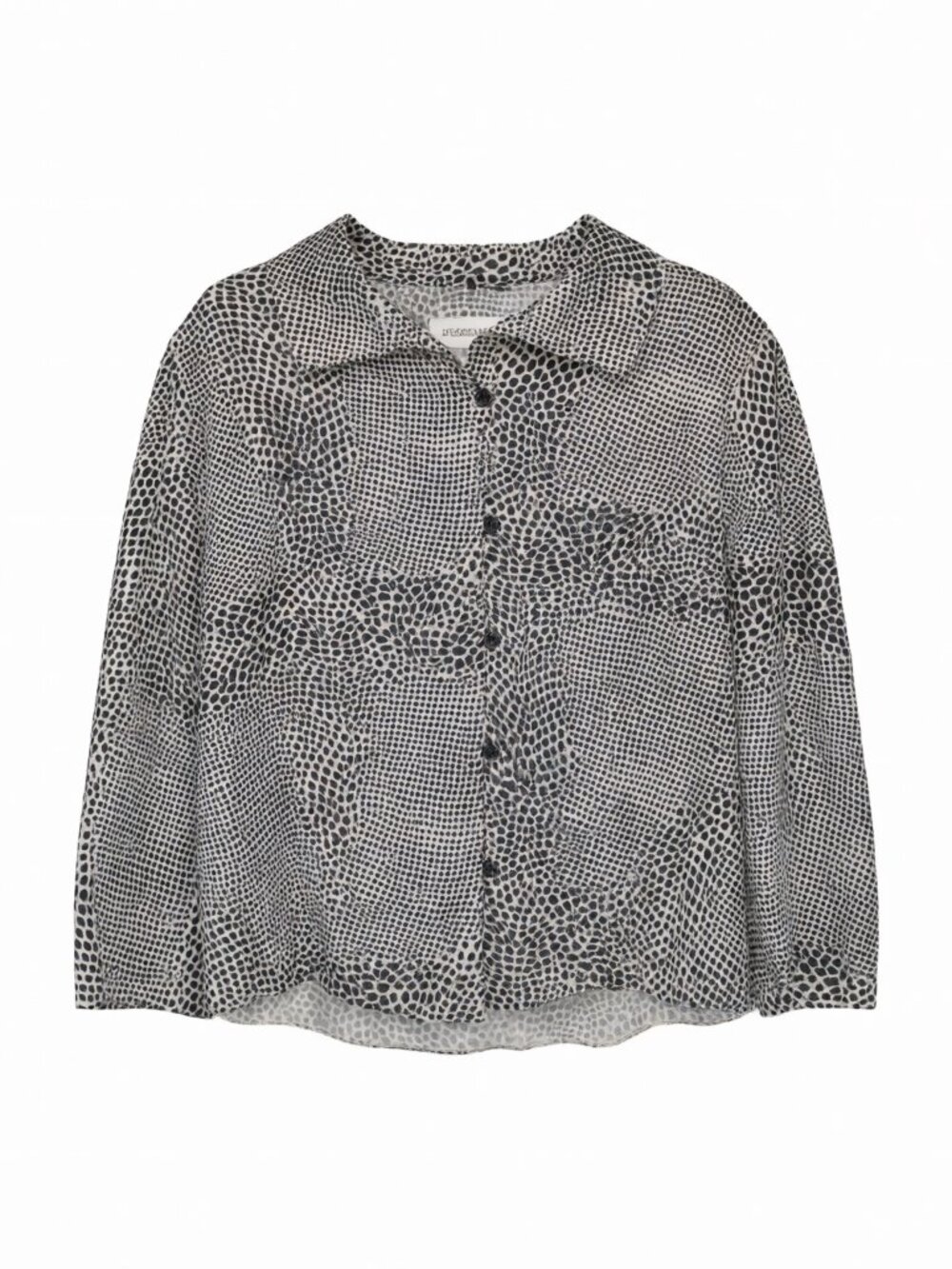 Jones New York Silk Blouse Women’s Size 16 Black/White
